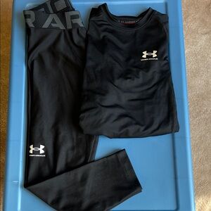 Under Armour Black Heatgear Performance Set